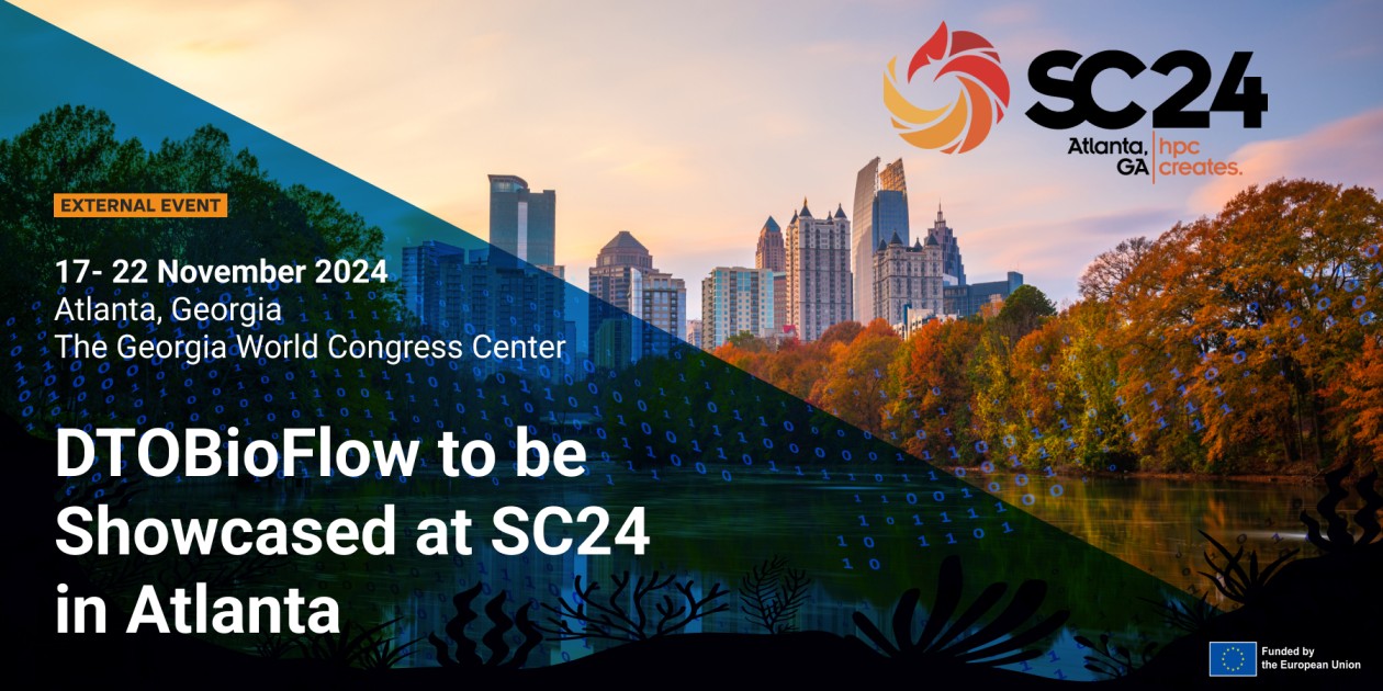 DTOBioFlow will be featured at the prestigious International Conference for High Performance Computing, Networking, Storage, and Analysis (SC24) in Atlanta, Georgia, from November 17–22, 2024.